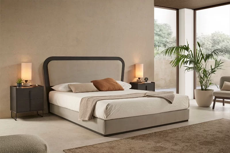 T&ecirc;te de lit capitonn&eacute;e capitonnage discret Genuine Soft Koala Beds Brian&ccedil;on