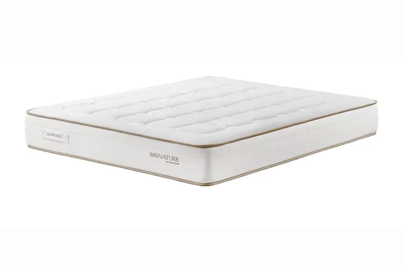 Matelas &agrave; ressorts ensach&eacute;s Soprano Signature by Somouest Brian&ccedil;on