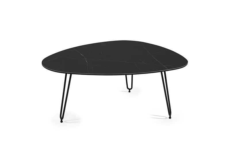 Table basse Venise forme p&eacute;tale c&eacute;ramique Girardeau