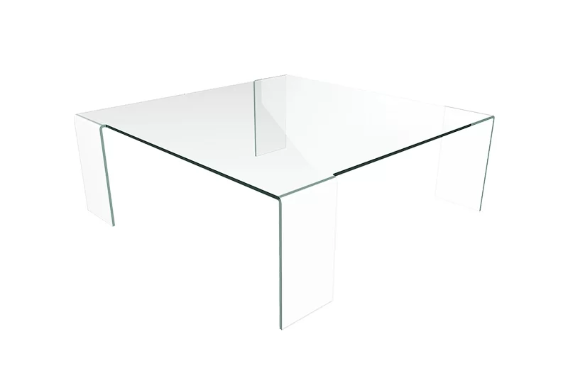 Table basse Astoria en verre transparent Akante